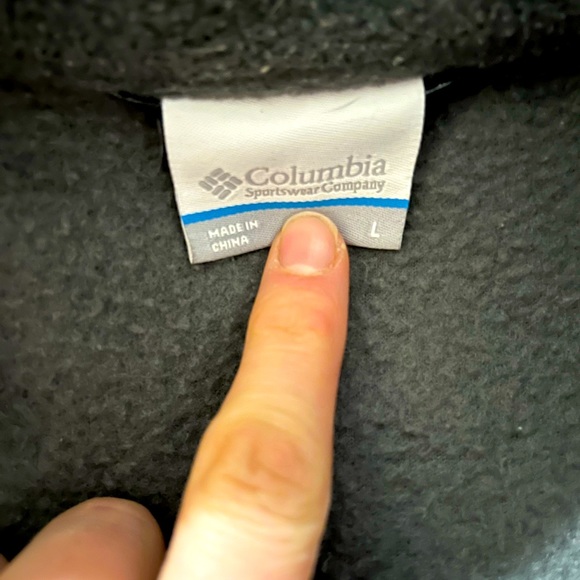 Columbia Orange and Grey. Large Men’s Fleece Jacket. - Picture 3 of 3